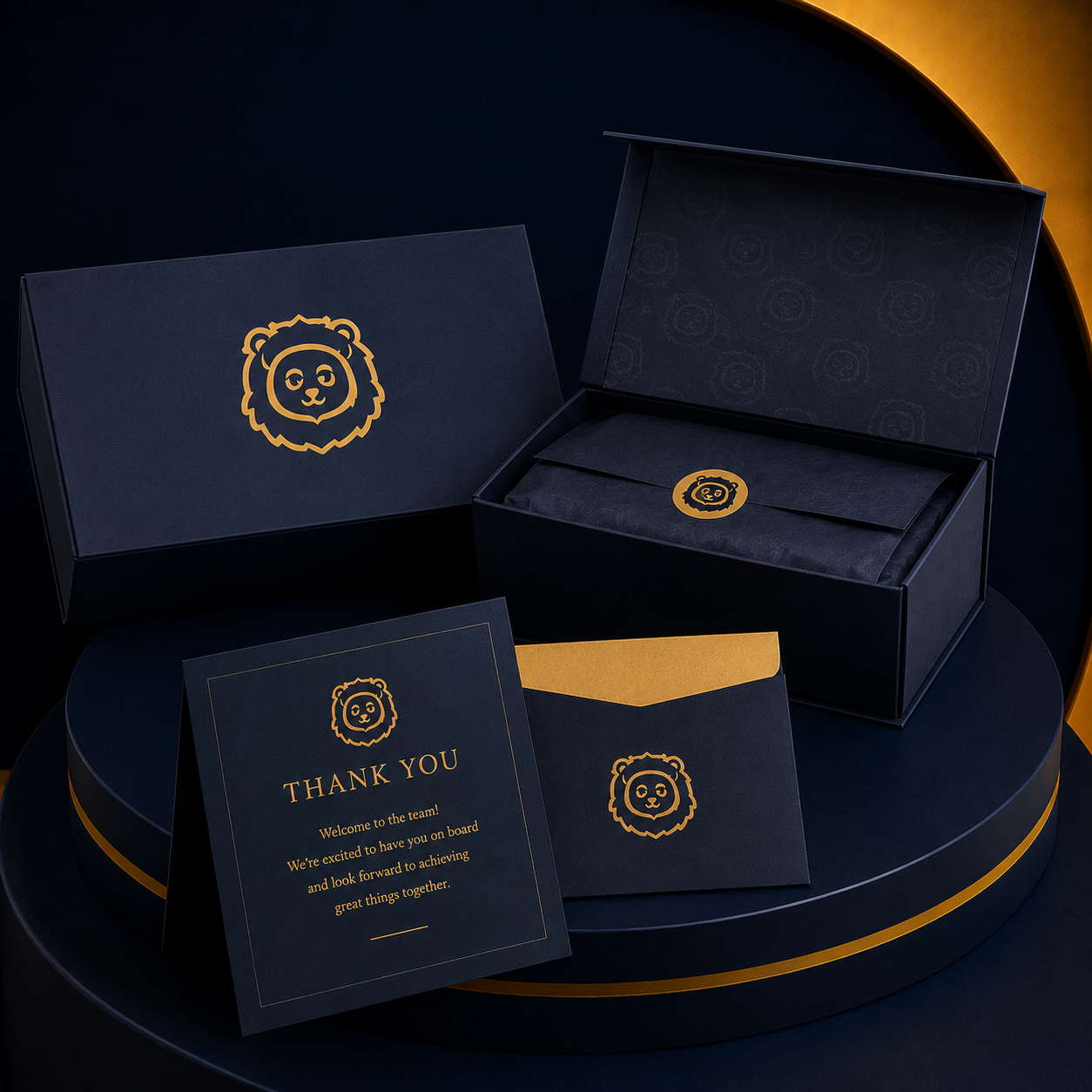 Personalized Packaging & Thank-You Card